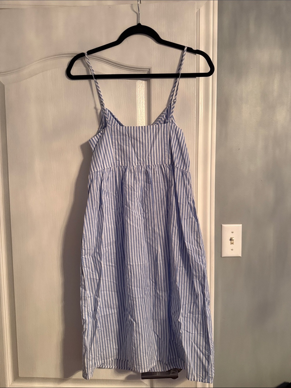 Forever 21 Blue & White Striped Tie-Front Midi Dress - Picture 2 of 2